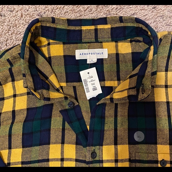 (NEW) Yellow&Green Flannel XL - Picture 4 of 4